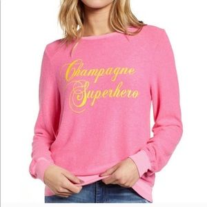 Wildfox Baggy Sweatshirt Champagne